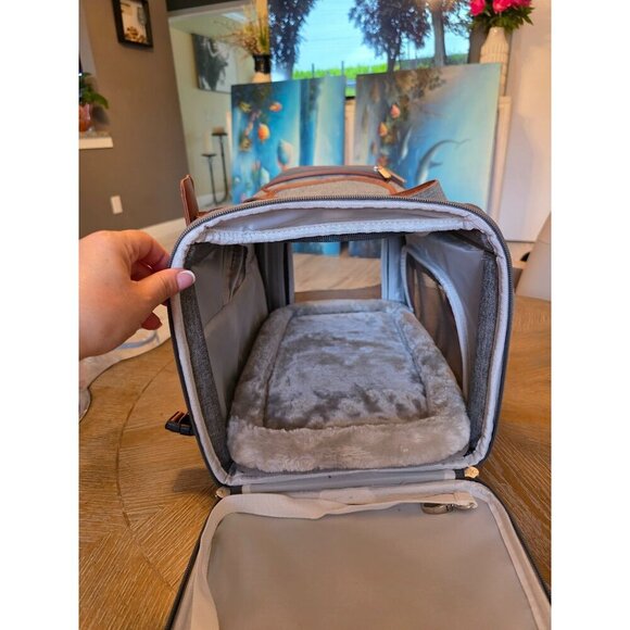 Mr. Peanut's Airline Approved Soft Sided Pet Carrier Small Dog Puppy Cat Kitten - Picture 12 of 16